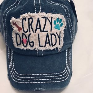 New Crazy dog lady ball cap
